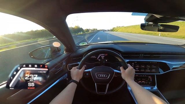 Audi A6 45 TFSI Quattro C8 ? | TOP SPEED & 0-100 POV