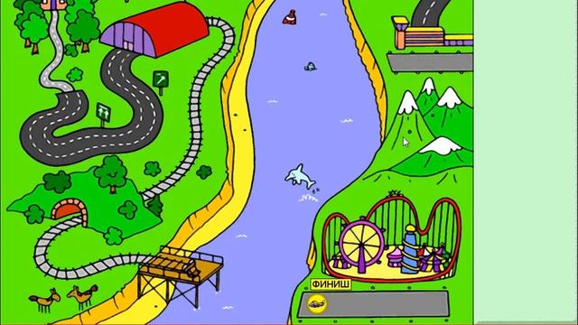Страна Знаний - Поездка На Поезде | Play kids game смотреть онлайн