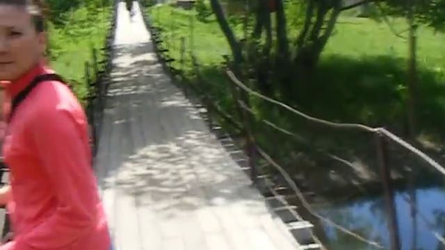 "Плавающий" мост в Гаврилов Посаде, Ивановская область смотреть онлайн