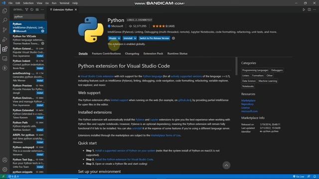 VS Code Setup For Python || Python Tutorial #3 смотреть онлайн