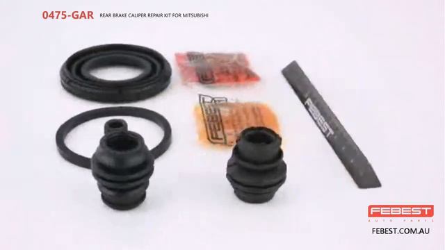 0475-GAR REAR BRAKE CALIPER REPAIR KIT FOR MITSUBISHI смотреть онлайн