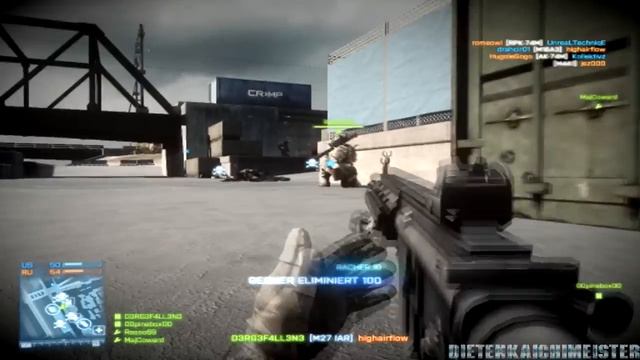 Battlefield 3 PC Multiplayer - Team Deathmatch (M27 IAR, M4A1) [HD] смотреть онлайн