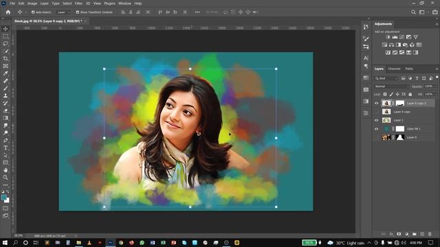 Digital Painting Effect | Oil Painting Effect - Photoshop Tutorial смотреть онлайн