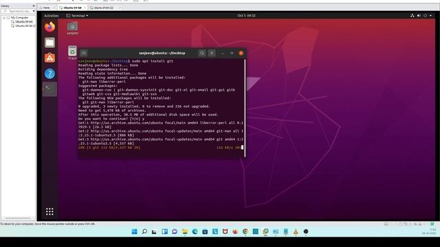 Install Git on Ubuntu server смотреть онлайн