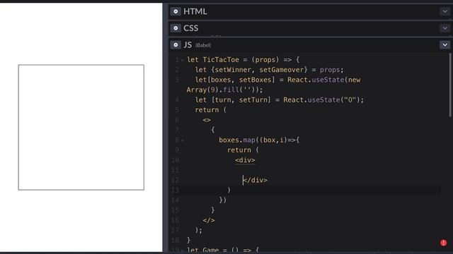 Build Tic-Tac-Toe Game using React | HTML, CSS & JavaScript смотреть онлайн