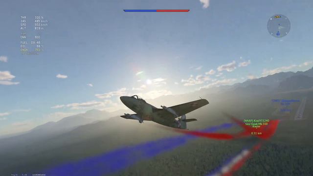 BONKINATOR | Sea Hawk Mk.100 | War Thunder смотреть онлайн