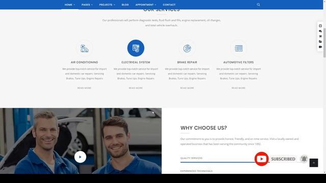 Autoser - Car Repair and Auto Service WordPress Theme смотреть онлайн