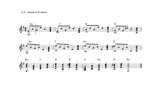 Vol. II - 6-2 - chords in E minor смотреть онлайн