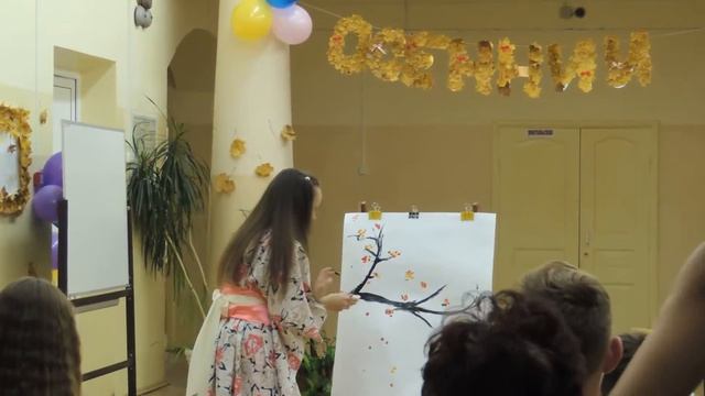 Mogamie Kyoko китайская техника рисования. (Осенний Бал)