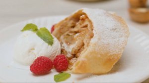 Классический яблочный штрудель - пошаговый рецепт