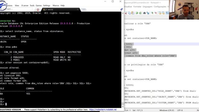 Oracle Database: Segurança de usuario - Role "DBA" смотреть онлайн