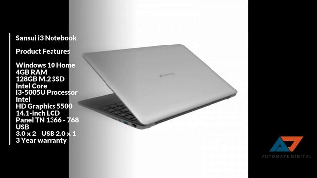 Sansui i3 Notebook Product Features Windows 10 Home
4GB RAM
128GB M.2 SSD
Intel Core i3-5005U Pro смотреть онлайн