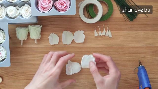 Как раскрыть стабилизированную розу и сделать ей стебель смотреть онлайн