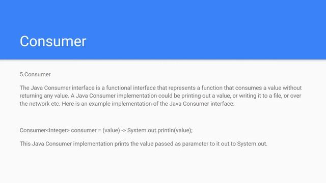 Java Consumer interface | Java8 смотреть онлайн
