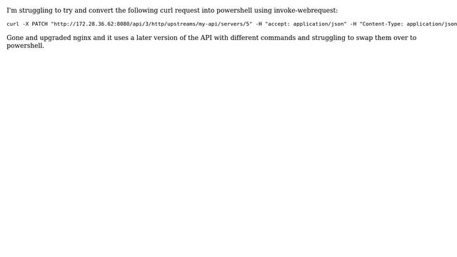DevOps & SysAdmins: Converting curl request to powershell using invoke-webrequest смотреть онлайн