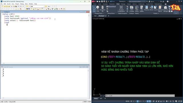 Lập trình autolisp autocad hàm cond смотреть онлайн