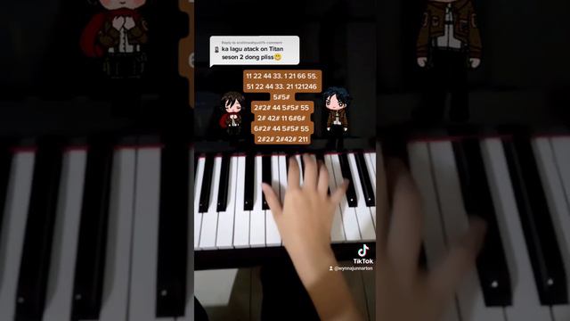 sasageyo/attack on titan season 2 - piano notes смотреть онлайн
