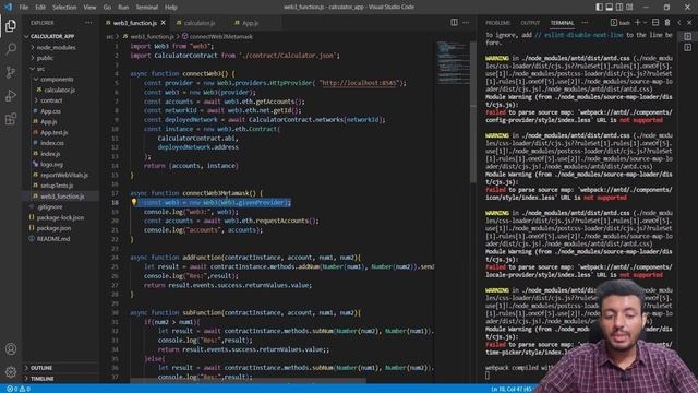 How to connect Metamask with ReactJS? | Calculator Dapp | React | Metamask смотреть онлайн