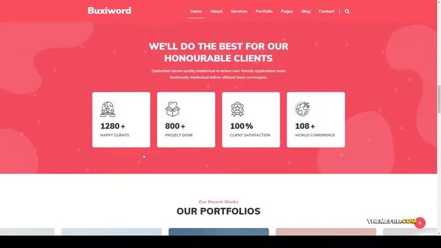 Buxiword - Digital Agency WordPress Theme page builder digital agency Build Website смотреть онлайн
