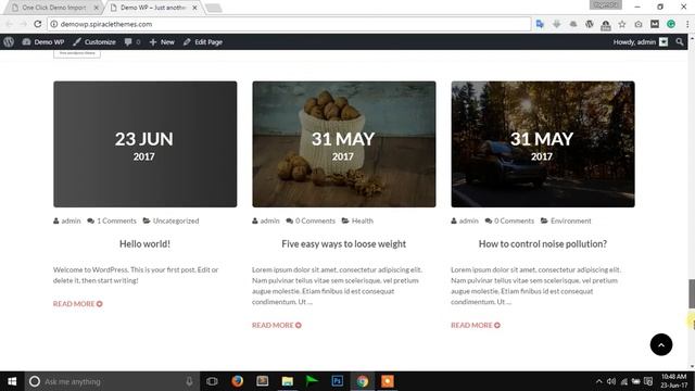 How to use 1 Click demo import in Prasoon Wordpress theme смотреть онлайн