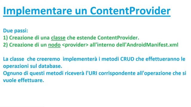Come creare app android - 17: Il content provider смотреть онлайн
