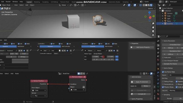[UPBGE 3.0]Logic Node Editor (Adding Sensor Positive from Sensor Logic Brick) смотреть онлайн