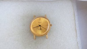 наручные часы Полет de luxe СССР 23 камня золотистые