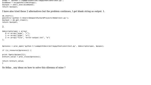 Wordpress: Calling a python script from custom wordpress rest api returns null смотреть онлайн
