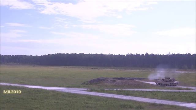 Танки M1A1 Abrams _ Боевые стрельбы на полигоне