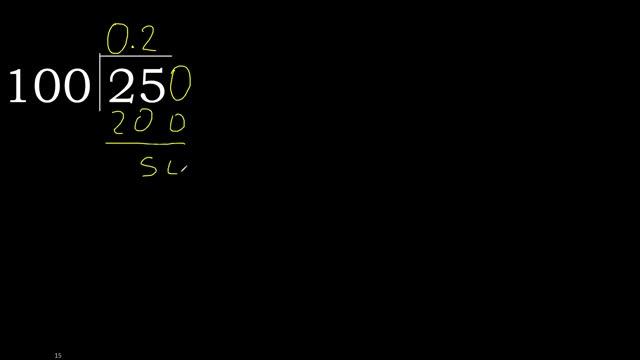 Dividir 25 entre 100 division inexacta con resultado decimal de 2 numeros con procedimiento смотреть онлайн