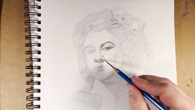 Rough sketch #8 Marie-Gabrielle Capet's "Self Portrait" 1783 смотреть онлайн