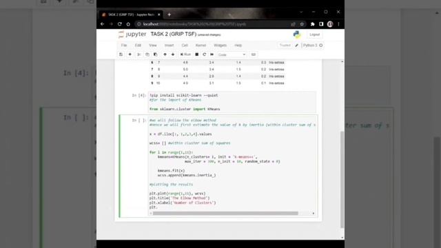Prediction using Unsupervised Machine Learning. смотреть онлайн