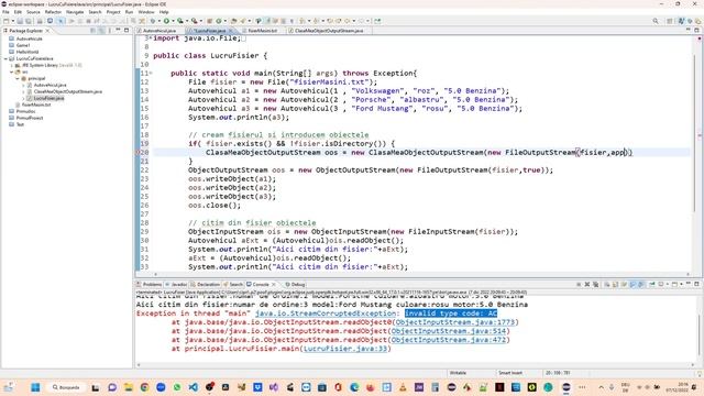 File | Fisiere in Java | Append | ArrayList obiecte | Curs de programare Java - Lectia 24 смотреть онлайн