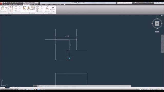 AutoCAD 2013 Tutorial Basico Starter 27 / Funcion Parametrica en HD online classes смотреть онлайн
