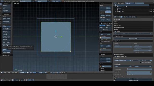 Super Simple blender 2.79a Knife project tutorial смотреть онлайн