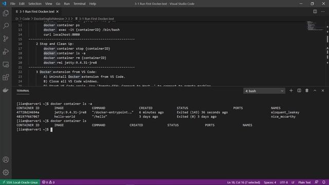 Run First Docker смотреть онлайн