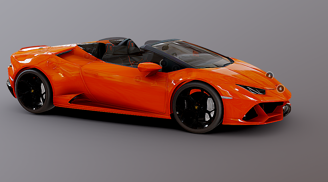 Lamborghini Huracan Evo Spyder в 3D от WARENTERTAINMENT™