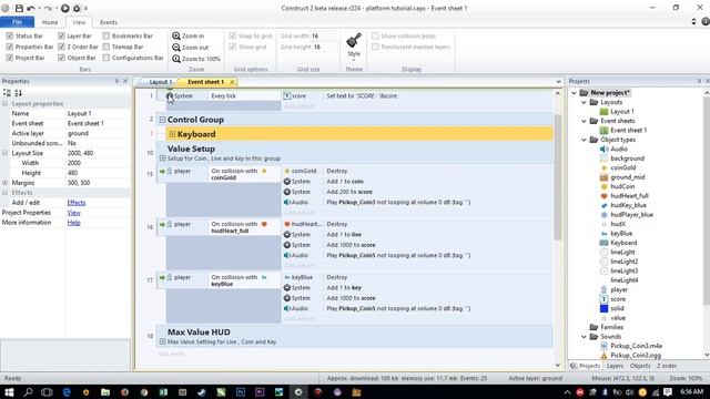Create Control Touch Button Construct 2 Tutorial смотреть онлайн