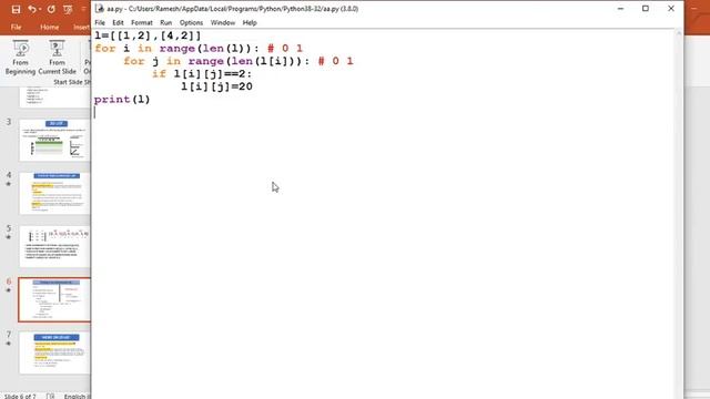 TWO DIMENSIONAL LIST IN PYTHON смотреть онлайн