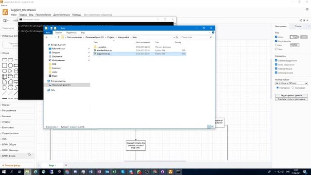Draw your telegram bot in draw.io смотреть онлайн