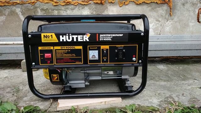 бензогенератор HUTER-DY4000L работа без нагрузки смотреть онлайн