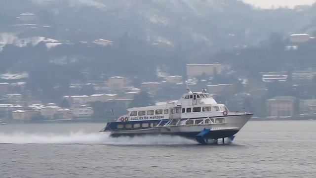 Navigazione Lago di Como. Aliscafo Guglielmo Marconi. смотреть онлайн