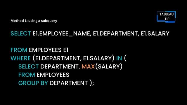 SQL queries for data analysis | Department wise highest salary in SQL смотреть онлайн