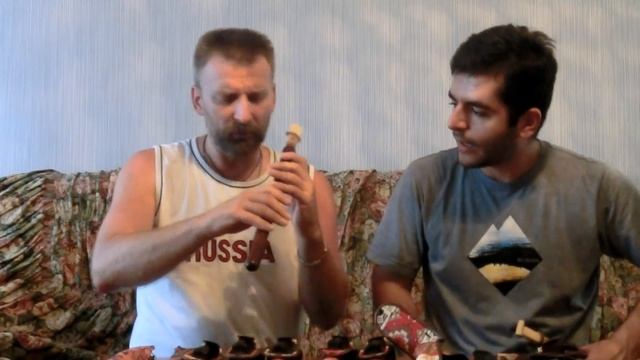 27 07 18 Урок дудука начинающим, (How to play Duduk) оОлега Переверзева,, с Нареком Мнацаканяном смотреть онлайн