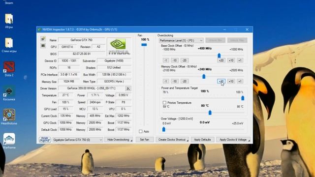 Разгон видеокарты Nvidia GTX 750 смотреть онлайн
