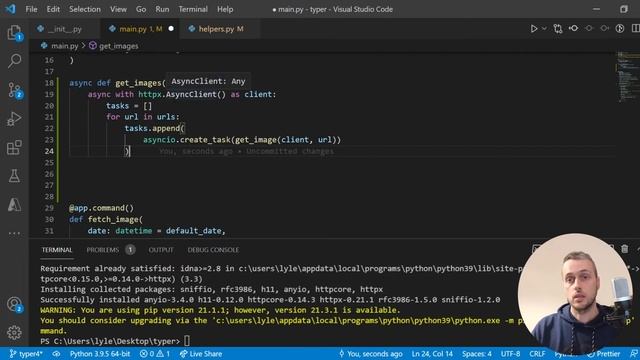 Python NASA CLI App #4 - Concurrent Network Requests with Asyncio and HTTPX смотреть онлайн