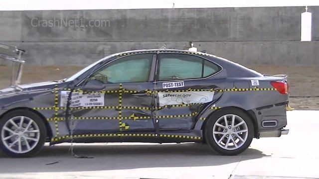 Lexus IS / IS250 / IS350 | 2013 | Documentation for Side Crash Test | NHTSA | CrashNet1 смотреть онлайн