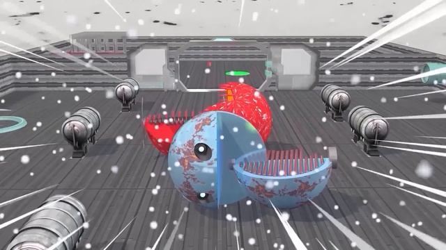 Pacman & Ms-Pacman & Robot Pacman VS Evil Black Spiky Pacman In Amazing Adventure #3