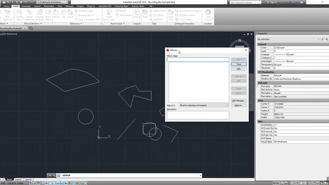 AutoCAD 2D Polyline Rectangular Bounding Box смотреть онлайн