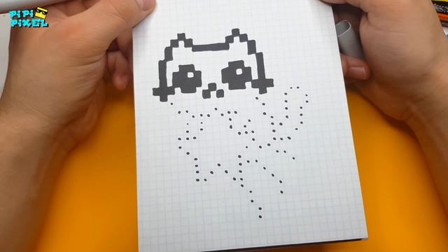 КОТЕЙКА СО ЗВЕЗДОЙ И РАДУГОЙ ! РИСУНКИ ПО КЛЕТОЧКАМ PIXEL ART CAT CATS draw so cute смотреть онлайн